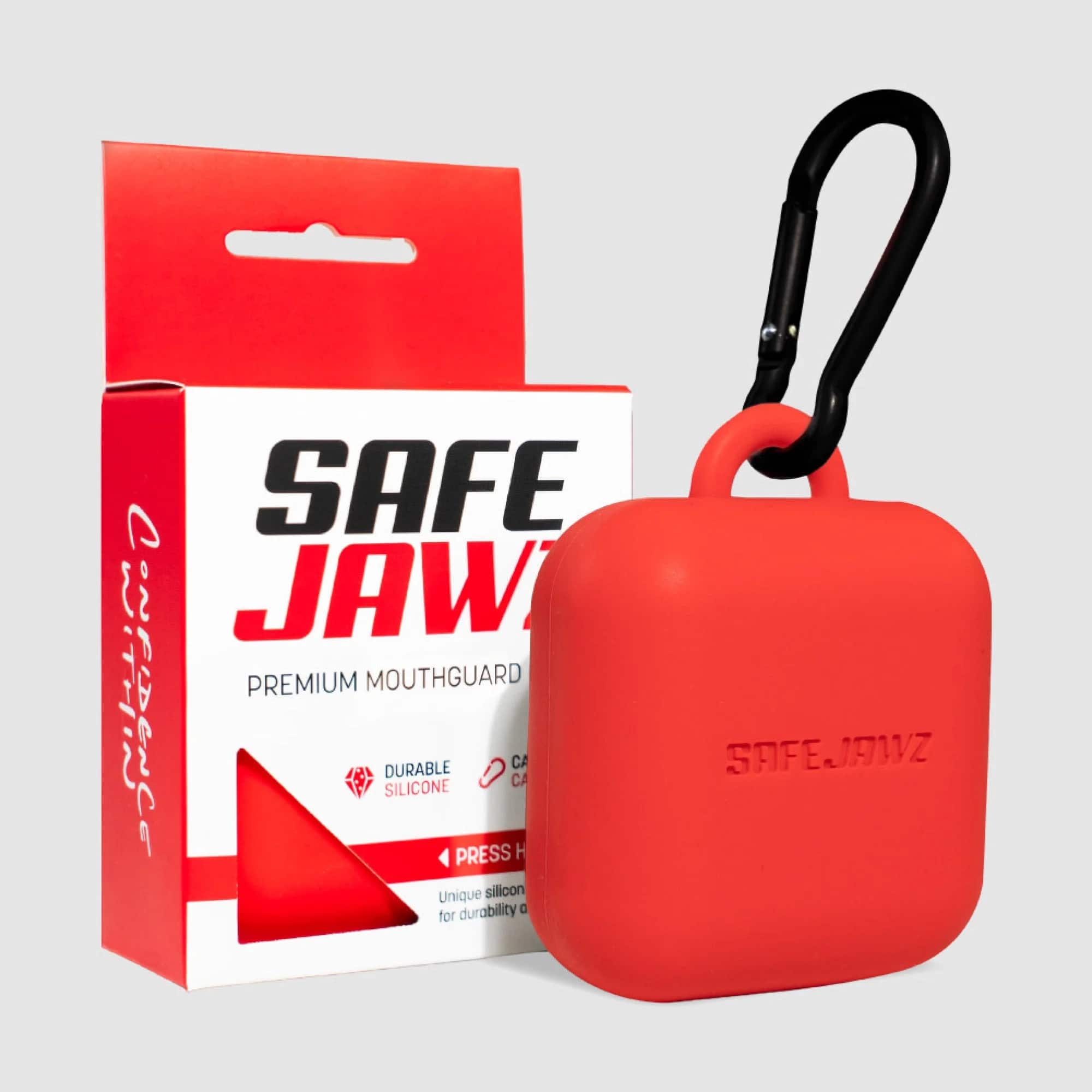 SafeJawz premiumetui i silikon