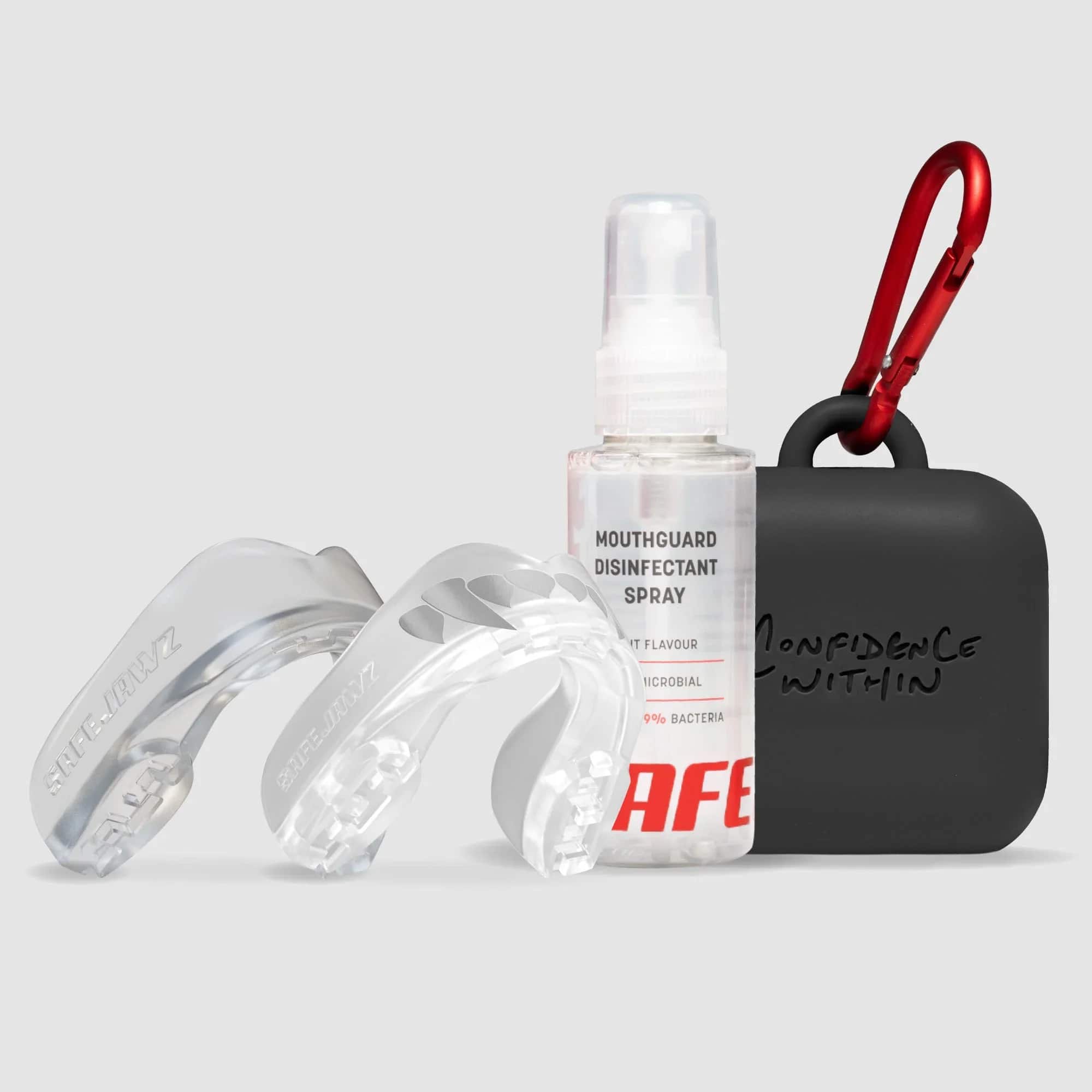 SafeJawz Extro Series Premium Bundle - Clear Fangz