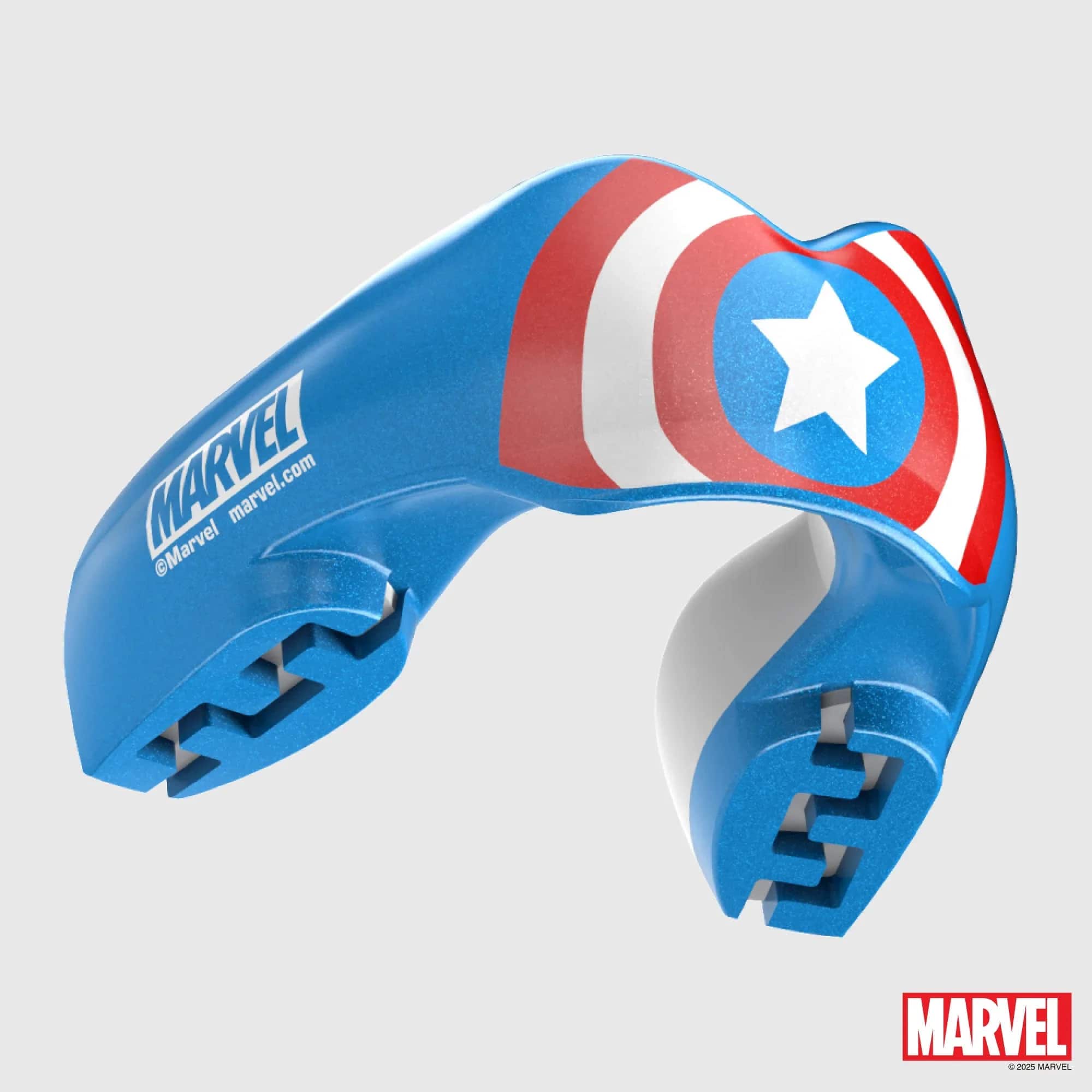 SafeJawz Marvel Ortho Captain America Mouth guard - Blue