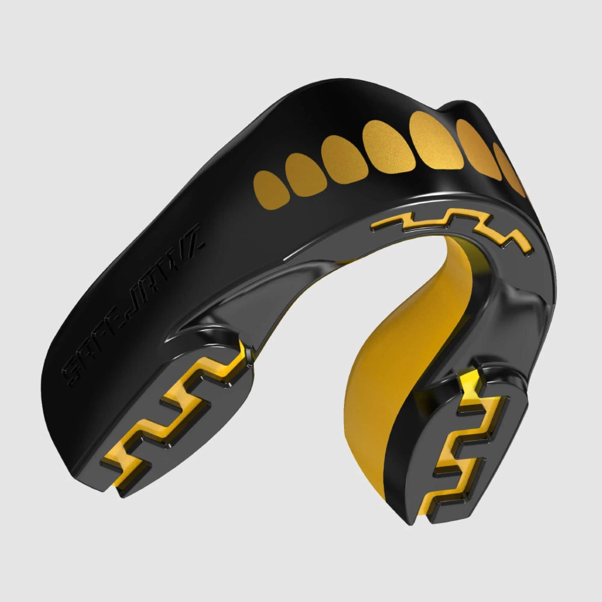 SafeJawz 'Goldie' Mouth guard - Extro SEries - Black & Gold