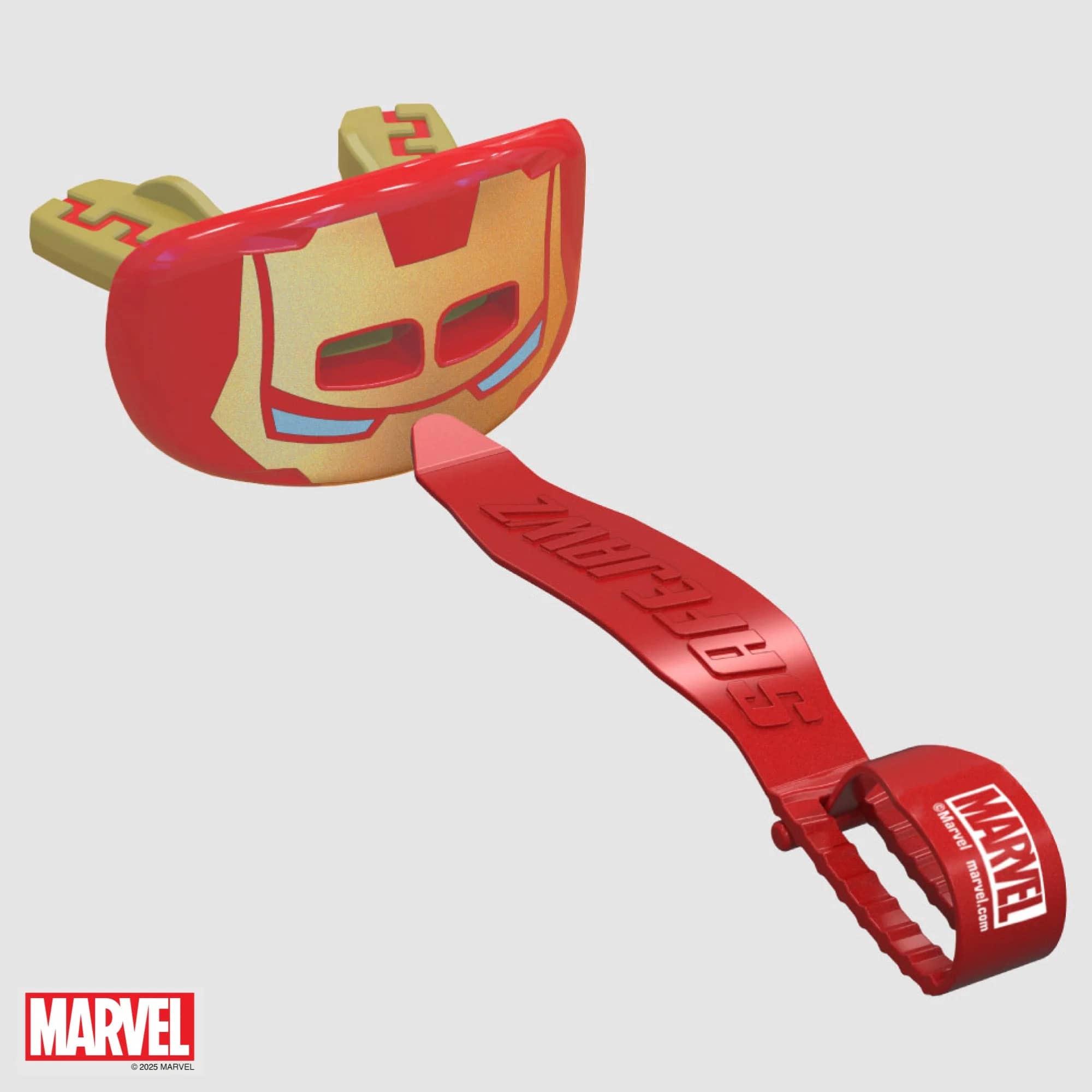 SafeJawz Marvel leppebeskytter Iron Man tannbeskytter – originalt produktbilde fra SafeJawz