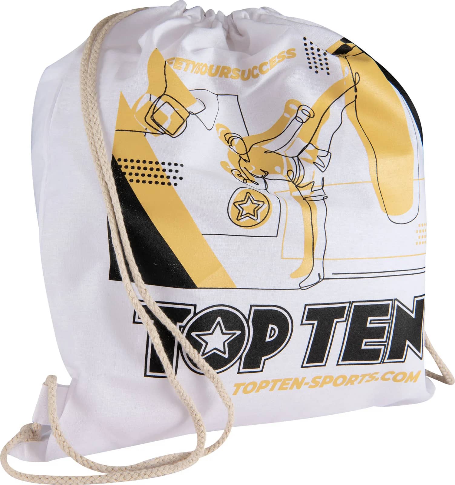 Gymbag “TOP TEN” - hvit