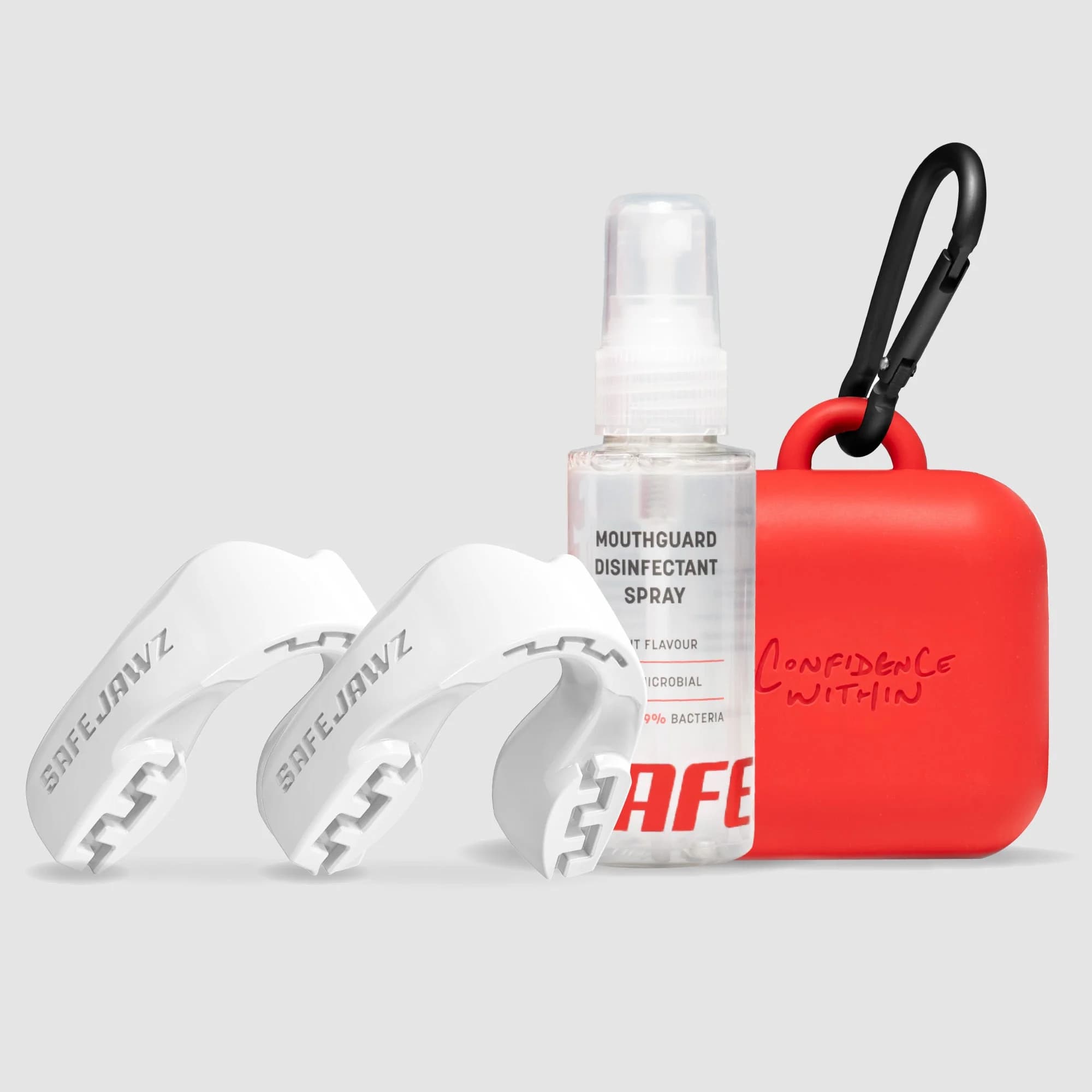 SafeJawz Intro Series Premium-pakke · White – originalt produktbilde fra SafeJawz