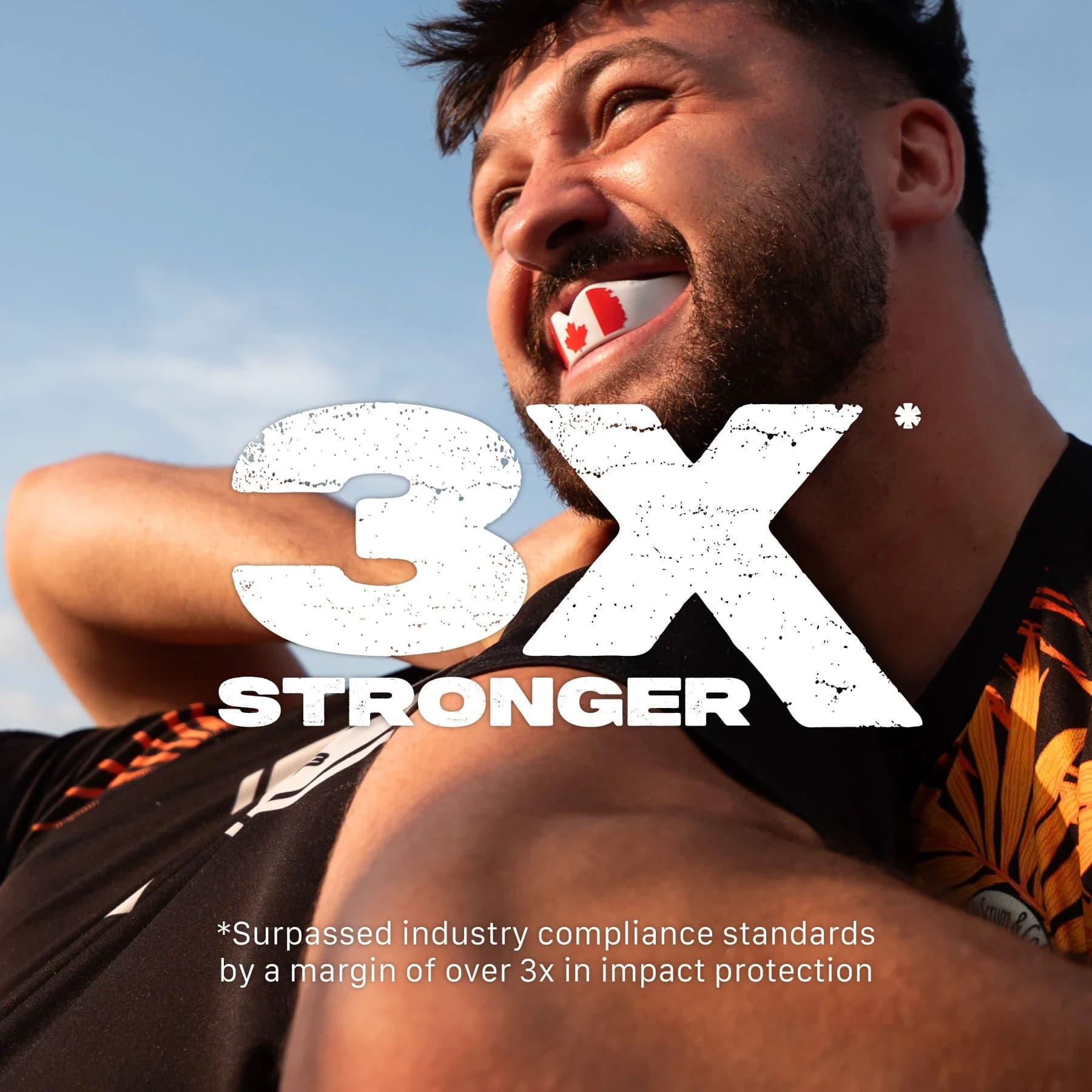 SafeJawz Extro Flags Range tannbeskytter Canada – alternativt bilde fra SafeJawz