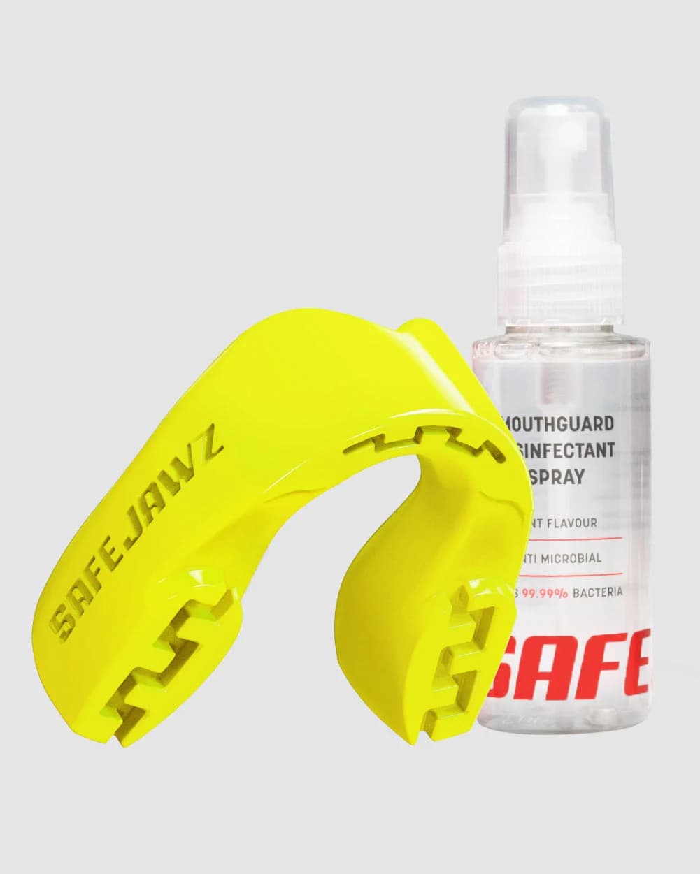 SafeJawz INTRO-pakke · Fluro Yellow – originalt produktbilde fra SafeJawz