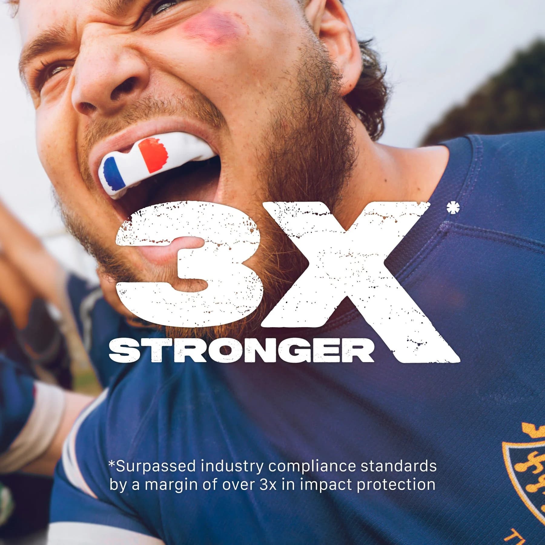 SafeJawz Extro Flags Range tannbeskytter France – alternativt bilde fra SafeJawz