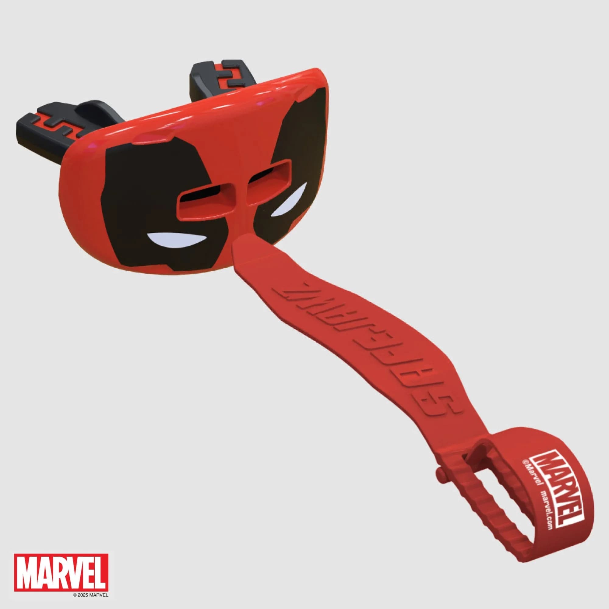 SafeJawz Marvel Lip Guard Deadpool Mouthguard – original SafeJawz product photograph
