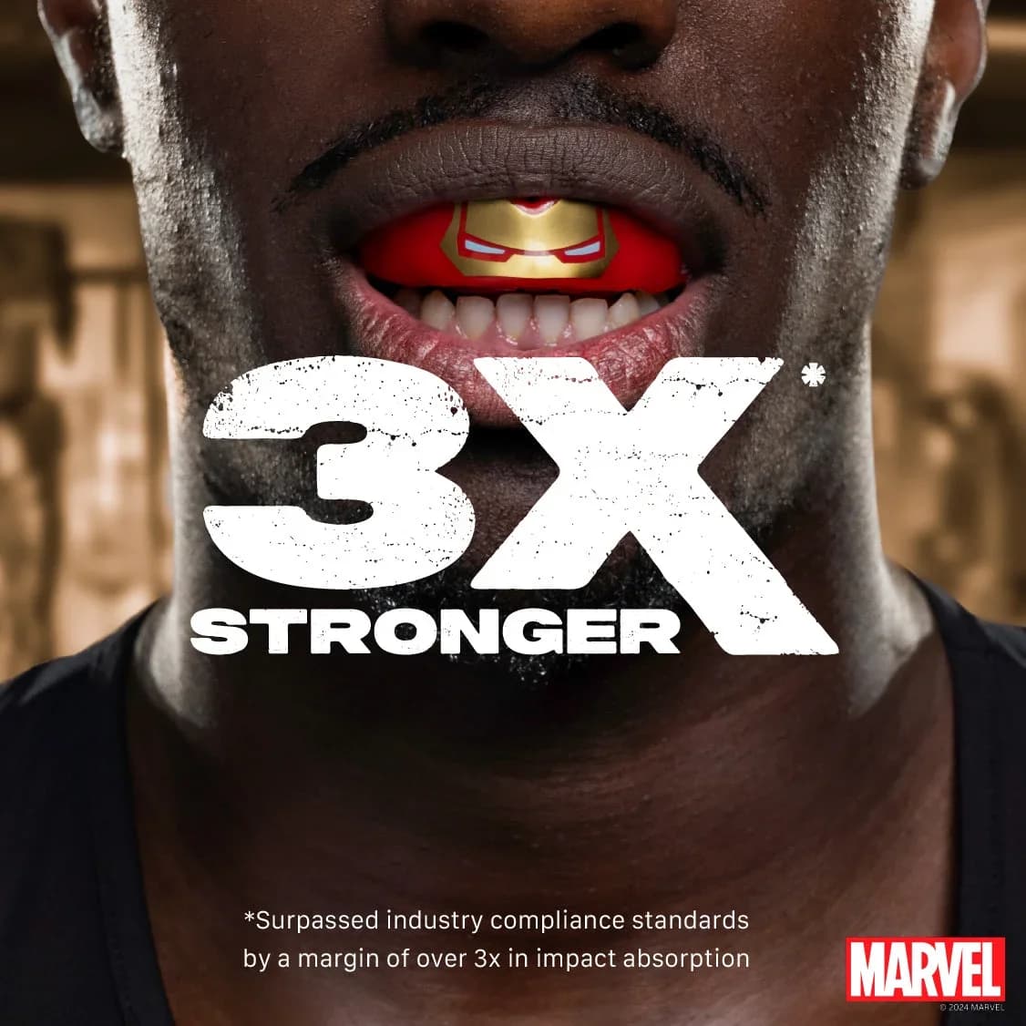 SafeJawz Marvel Iron-Man Mouth guard - Red – additional SafeJawz photograph