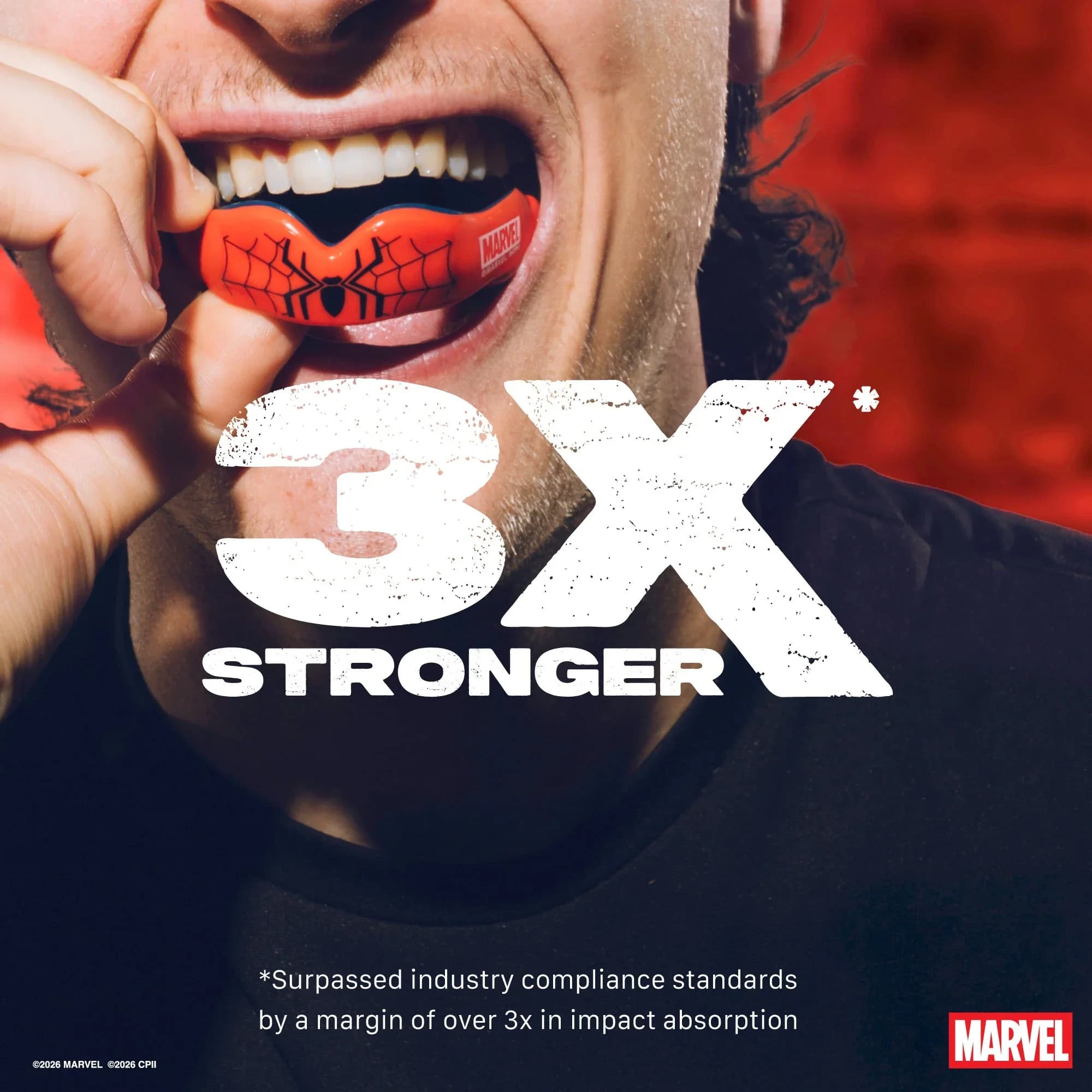 SafeJawz Marvel Spider-Man Mouth guard - Red – additional SafeJawz photograph