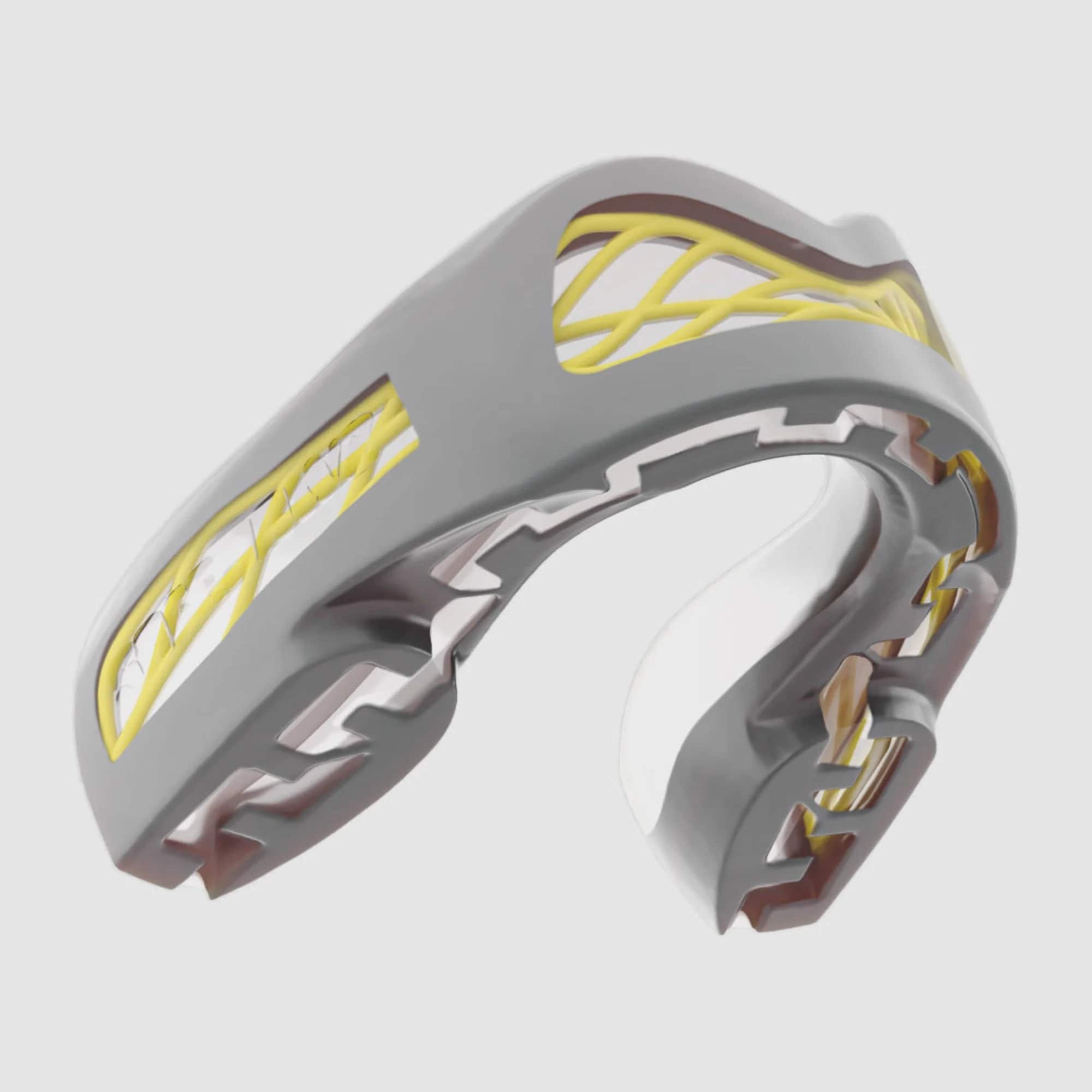 SafeJawz Nitro tannbeskytter · Grey and Yellow · Adult