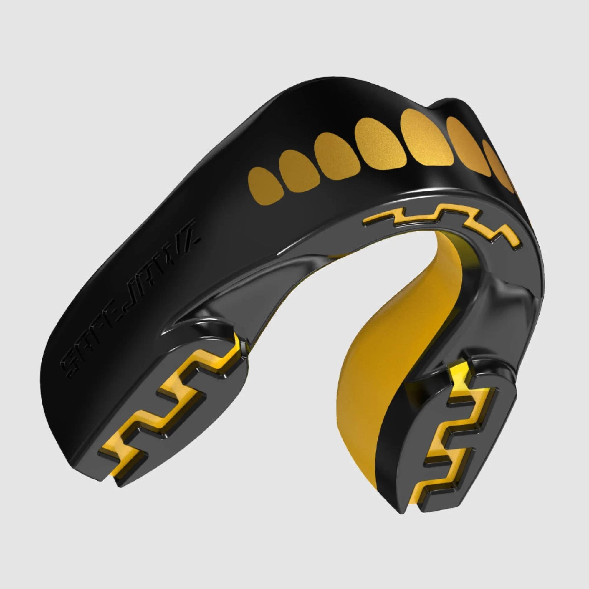 SafeJawz 'Goldie' Mouth guard - Extro SEries - Black & Gold – original SafeJawz product photograph